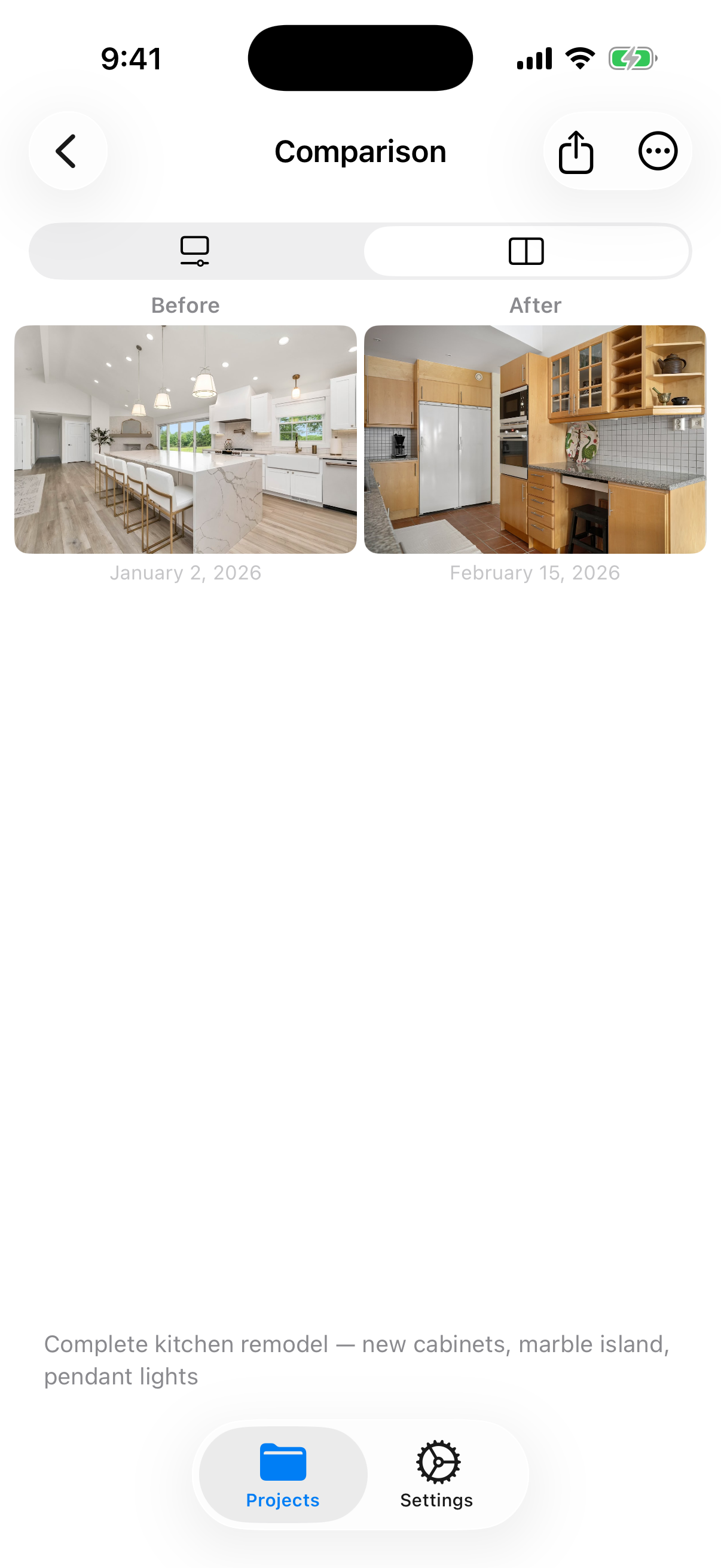 SideLens side-by-side view